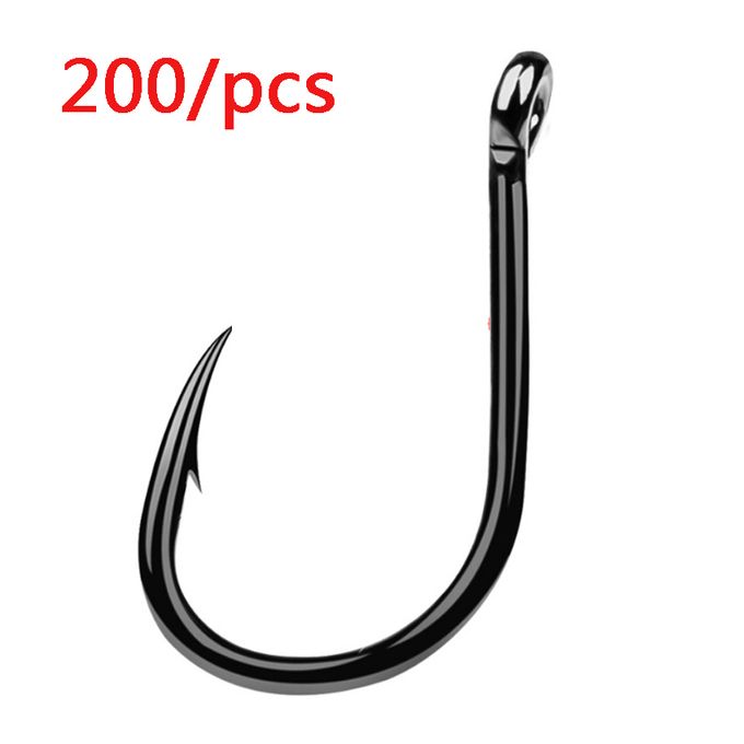  GRFIT Fishing Hooks 200 pcs Fishing Hooks Bulk Barbed Crucian  Carp Carp Hooks Fish Hooks (Size : 6#) : Sports & Outdoors