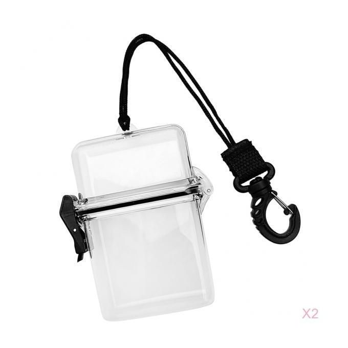 Generic 2pcs Water Sports Floating Dry Box Case For Scuba Kayaking