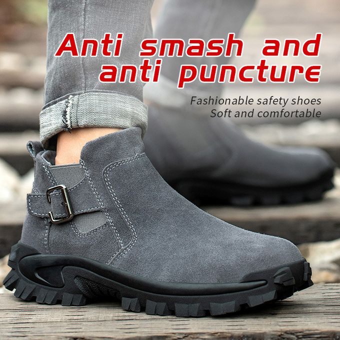 Fashion Men Safety Shoes Steel Toe Work 