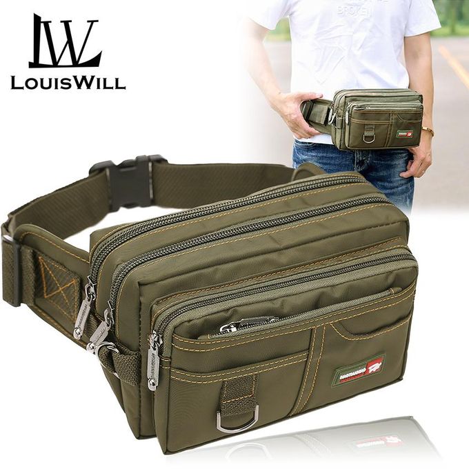 Fashion LouisWill Men Waist Pack Water 