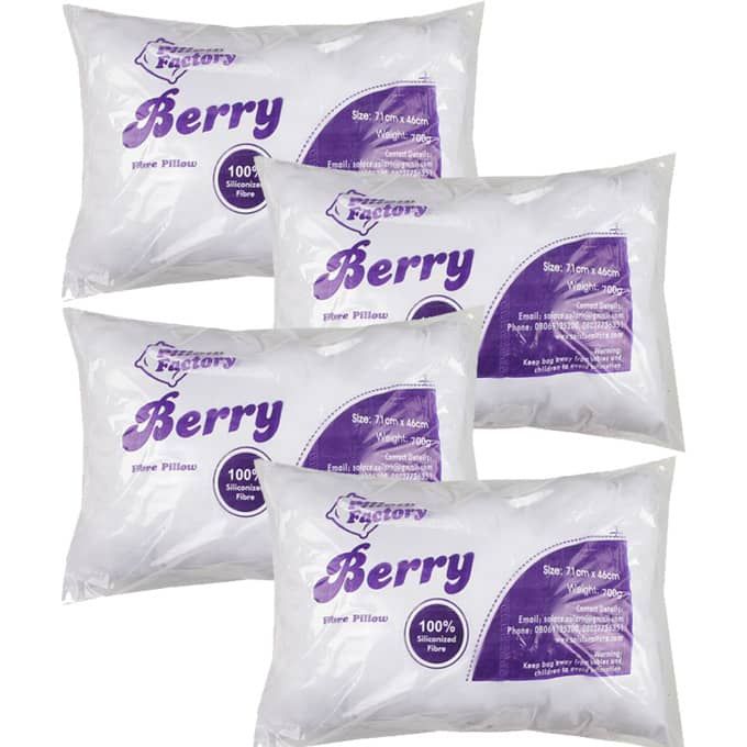 product_image_name-Berry Pillow-4 Units Berry Fibre Pillow (Bed Pillow)-1