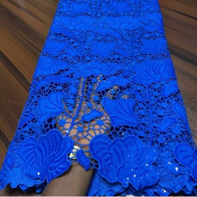 Fashion Beautiful Cord Lace Fabric Material - Royal Blue (5Yards) | Jumia  Nigeria