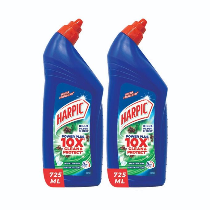 Harpic Toilet Cleaner: Mountain Pine (Pack Of 2) - 725ml - Image 2