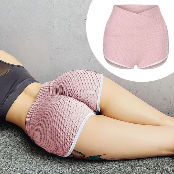 BURUNST High Waist Shorts Butt Lifting Yoga Shorts Nepal