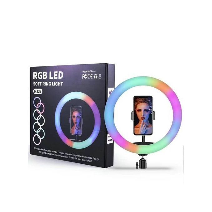 TecGola 18 Inch LED Selfie ring light with stand - 7 Ft. Stand + Touch