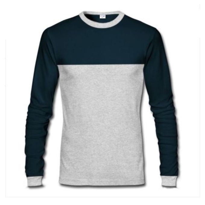 navy and white long sleeve t shirt