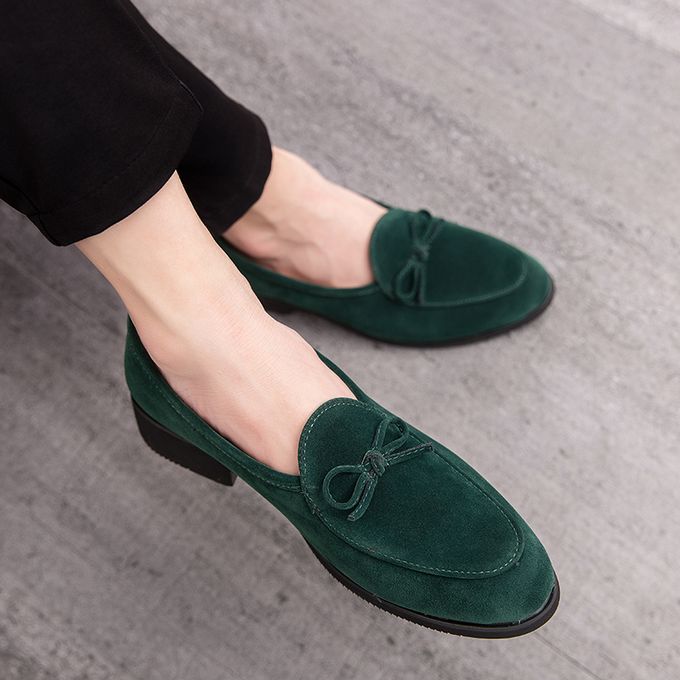 formal green shoes