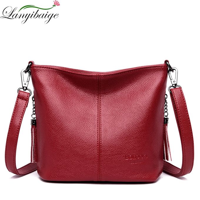 designer soft leather crossbody bolsa