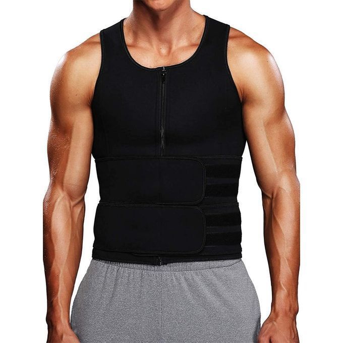 Generic Tight Men's Waist Trainer Adjustable Vest Body Shaper