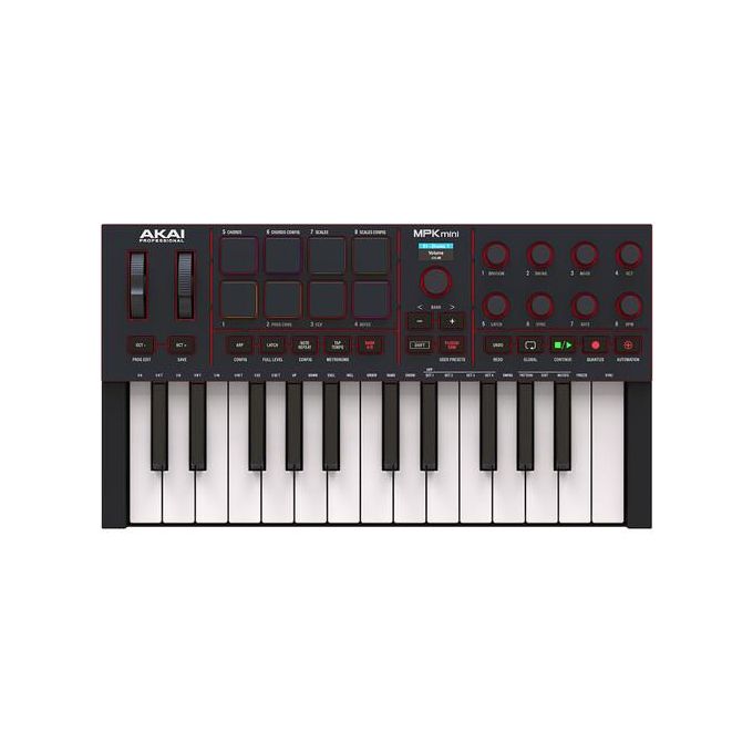 AKAI Professional MPK Mini IV 25-Key MIDI Controller (Black