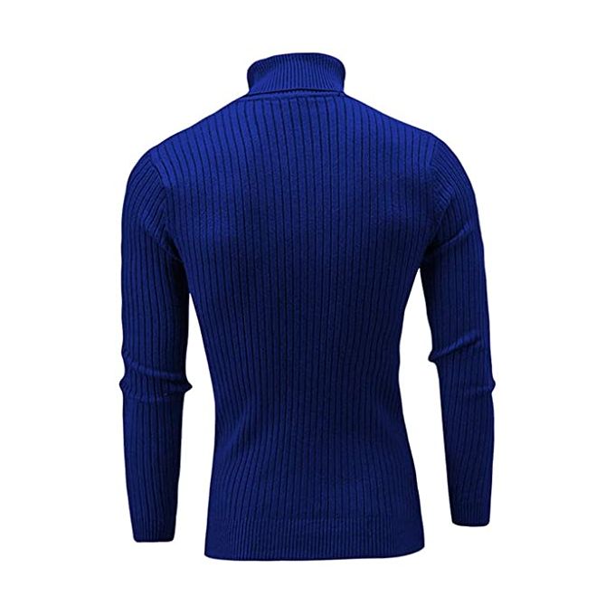 Men's Turtle Neck Top/ Cooperate Royal Blue - Image 3