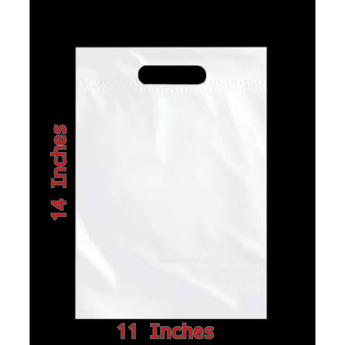 Generic 100 PCS Small Poly Bag Nylon Bag Packaging Nylon White