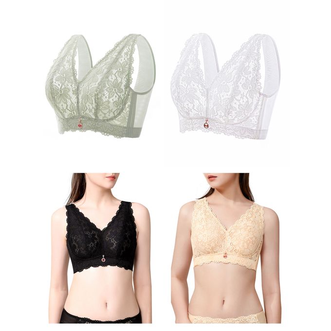 Women Lace Bra See through No Underwire Thin Plus Size Bras