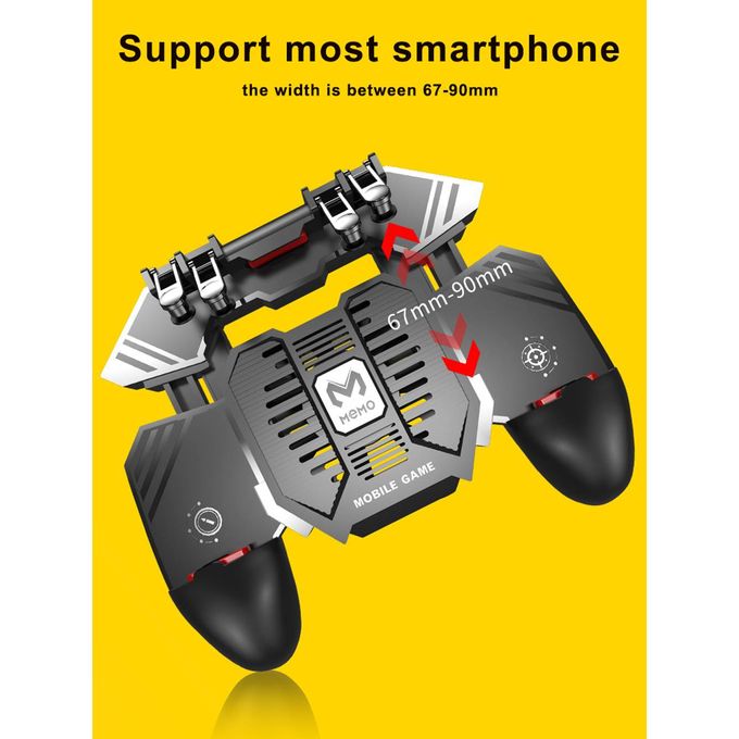 generic ak77 6 fingers trigger controller pubg mobile phone gamepade radiator handle water cooled fan jumia nigeria
