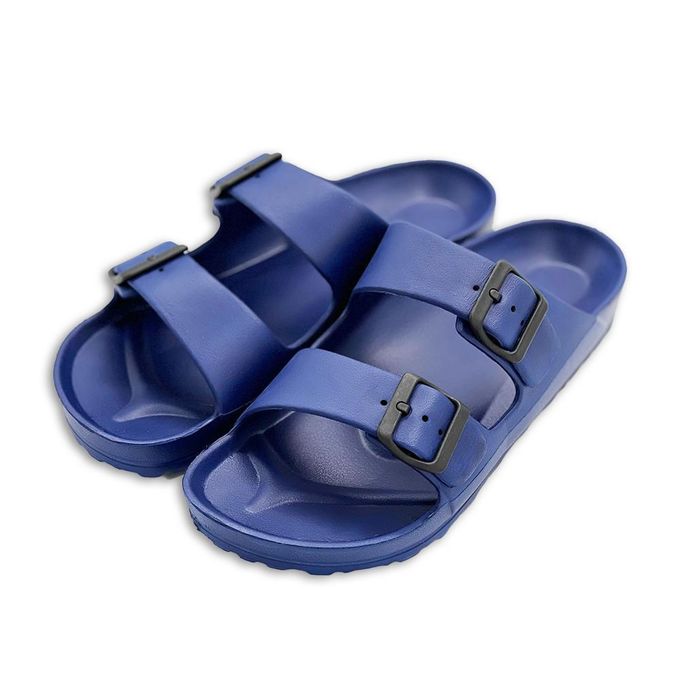 product_image_name-English Home-Eva Double Buckle Men Slipper Summer Sandals Beach Sea Bathroom Home Gentleman Male Comfortable Quality Indoor Outdoor-1