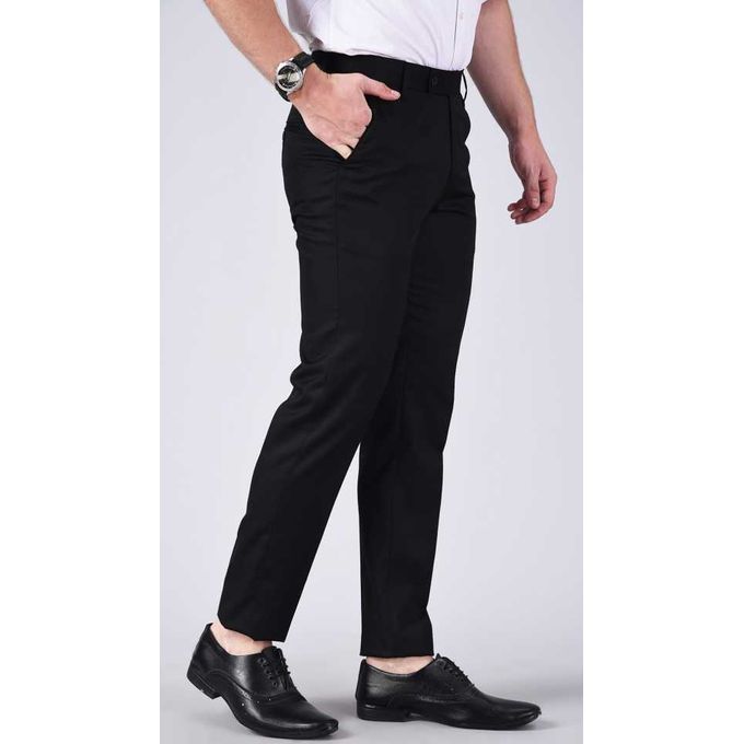 Fashion Men's Smart Corporate Quality Black Trouser (Men's Quality