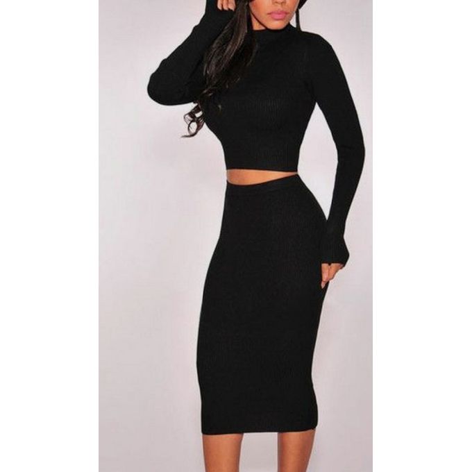 long black pencil skirt