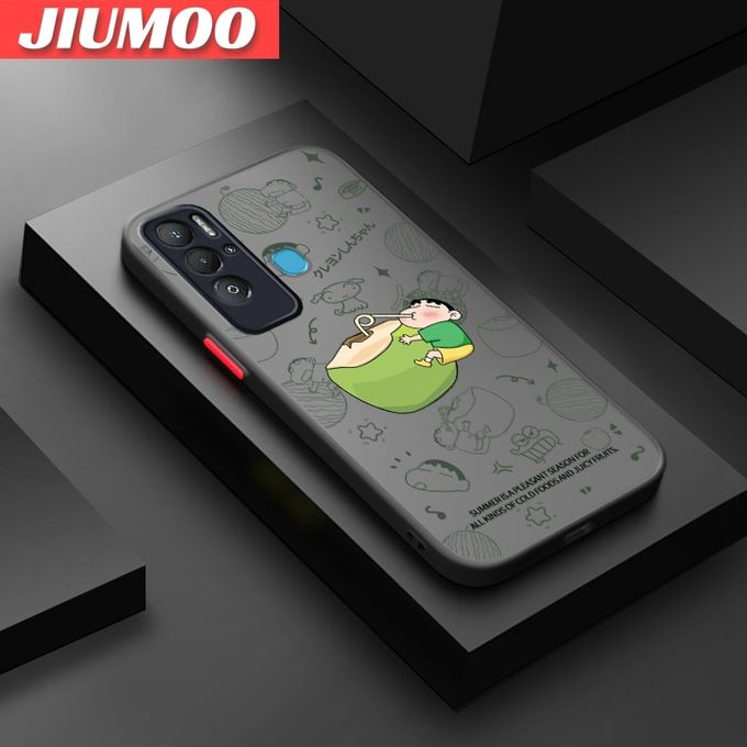 product_image_name-JIUMOO-Tecno Pova Neo Case Frosted Transparent Back Cover-1