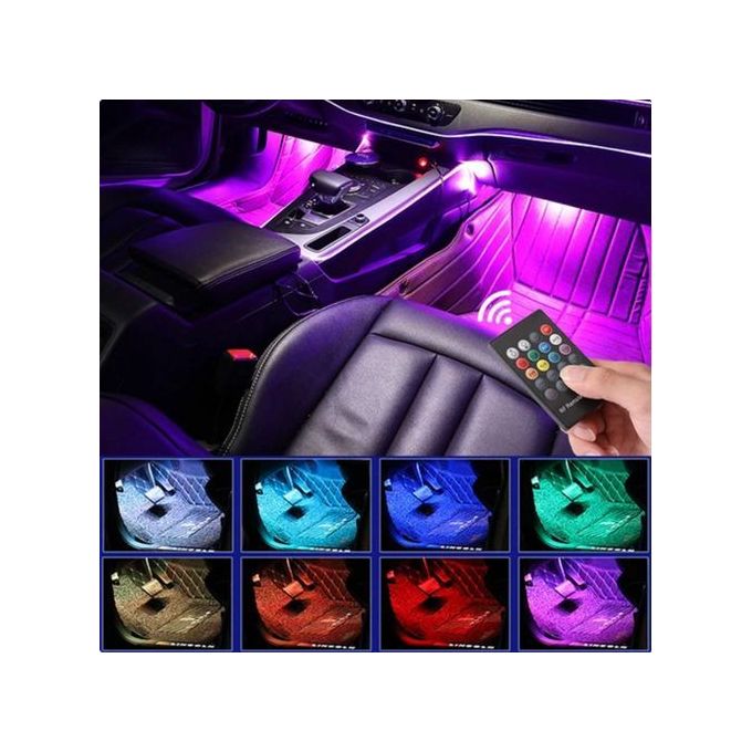 product_image_name-Generic-Car Interior Decoration LED Strip, 48 Lamps, Ambient Light With Remote Control-1
