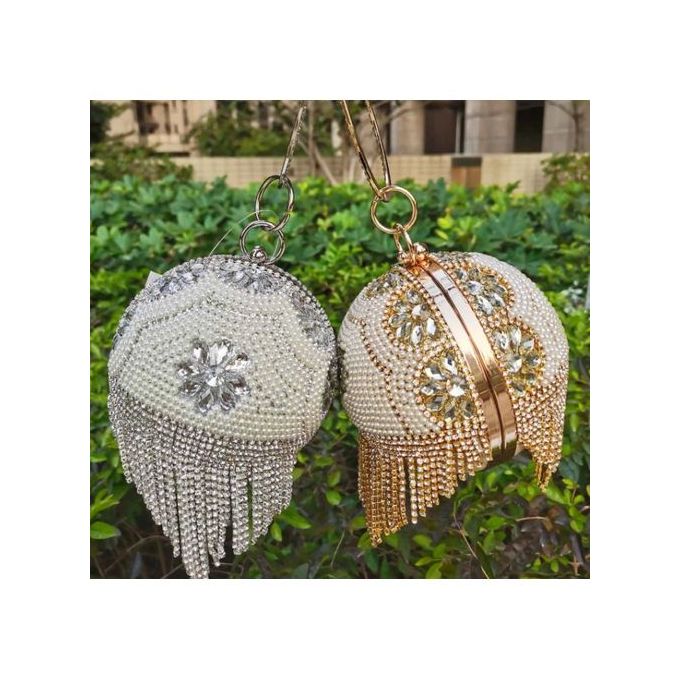 Handbags Women Round Ball Crystal Evening Clutch Purse Wedding Party Hand  Bag | eBay