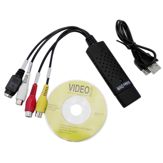 Hot selling! Arrival USB 2.0 Easycap Capture 4 Channel Video TV DVD VHS  Audio PC Capture