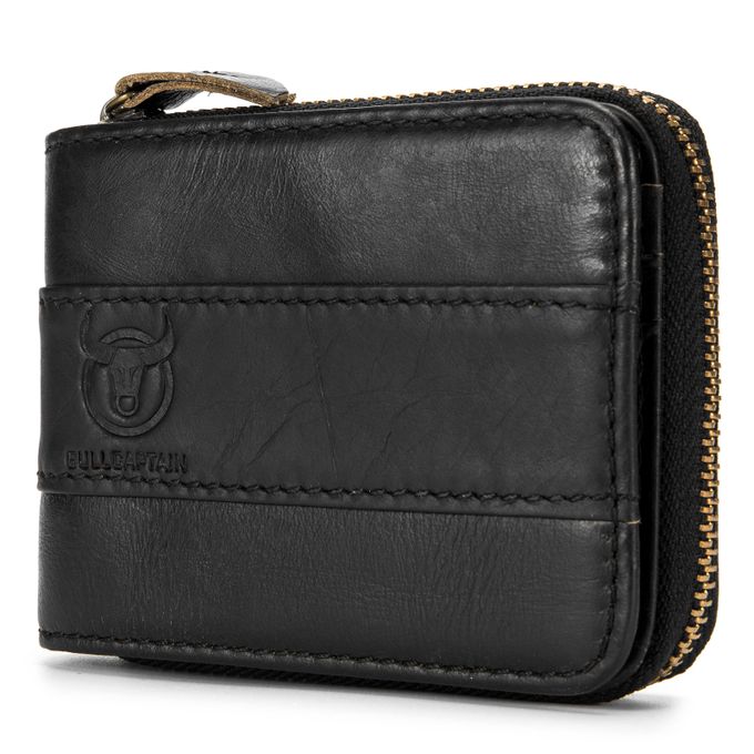 Bullcaptain Leather Bifold Zipper Wallet For Men Travel Purse Pouch Gift Jumia Nigeria