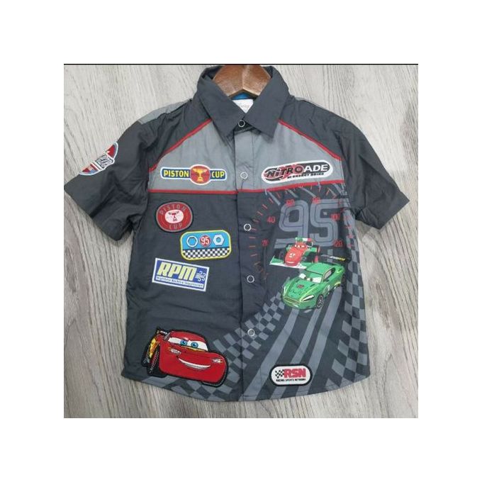 product_image_name-Disney-Boy's Disney Cars Botton Up Shirt-1