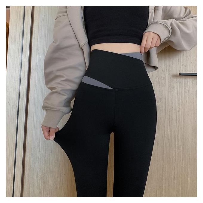 Generic Shark Skin Leggings For Female Outerwear Wearing Tight High Waist  Abdominal And Hip Lifting Versatile Yoga Pants