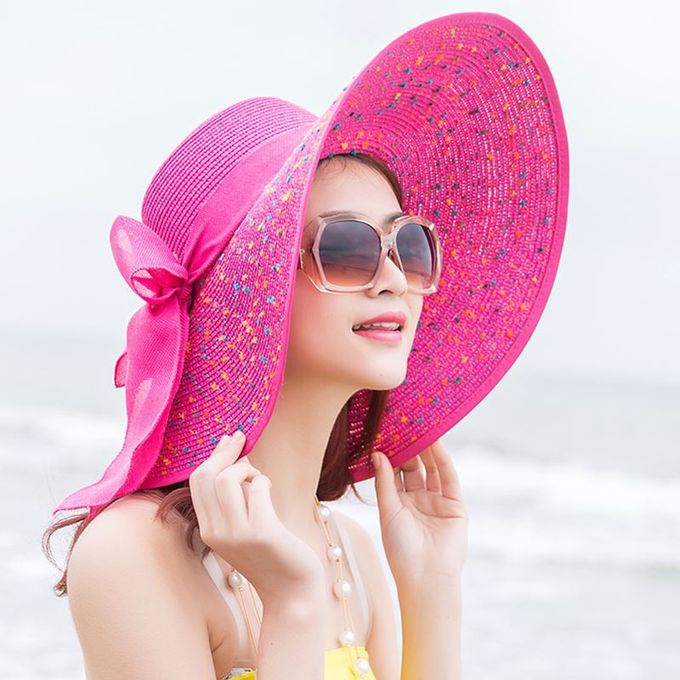 Fashion Women's Hat Summer Wide Brim Straw Hats Big Sun Hats UV