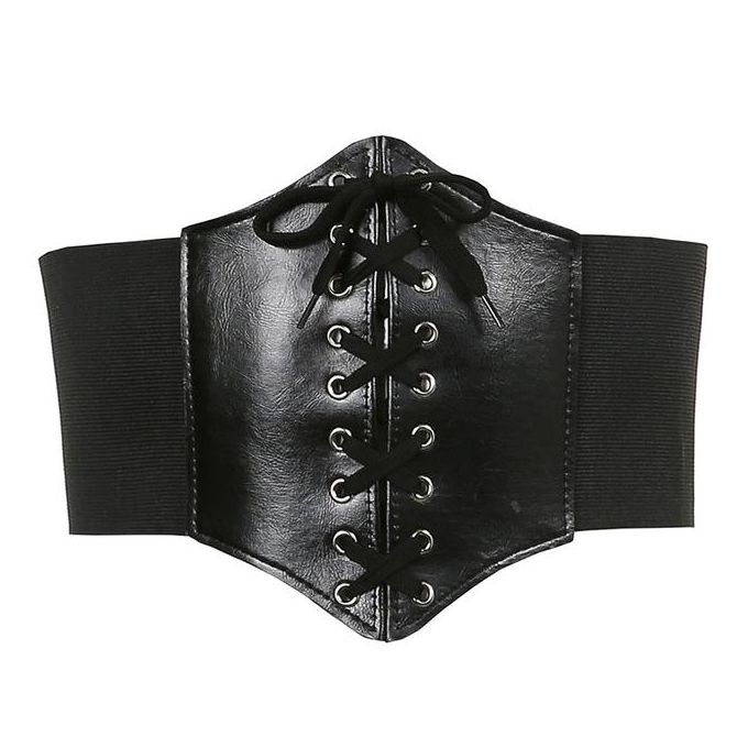 Black sexy women's corset top female gothic clothing underbust waist sexy  bridal bustier body slimming wide belts dress girdle