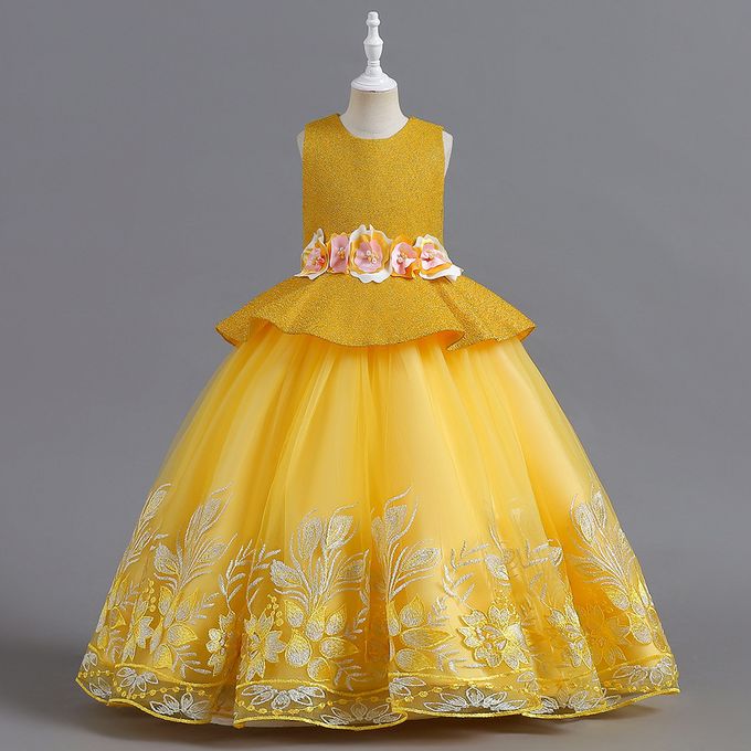 Fashion Yellow Ceremonial Ball Gown, Princess Party Gown | Jumia Nigeria