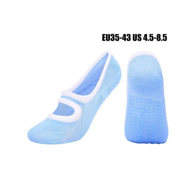 Women Yoga Socks Anti-Slip Backless Ankle Ladies Ballet Dance Sports Gym  Socks 