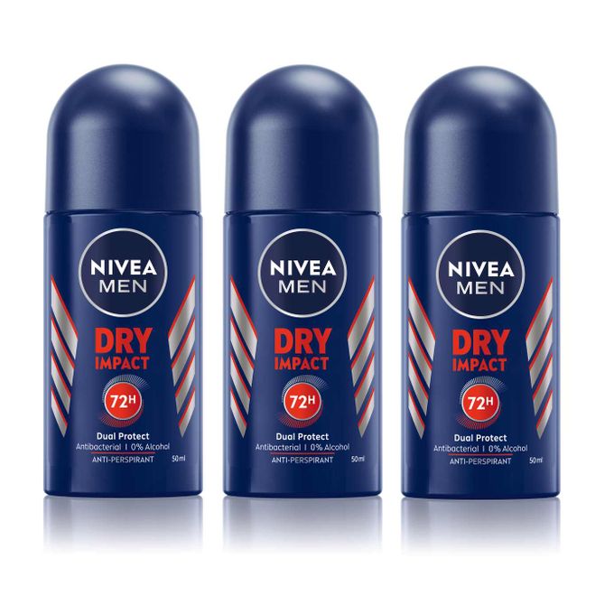 product_image_name-NIVEA-Dry Impact Roll-on For Men, 72h- 50ml (Pack Of 3)-1