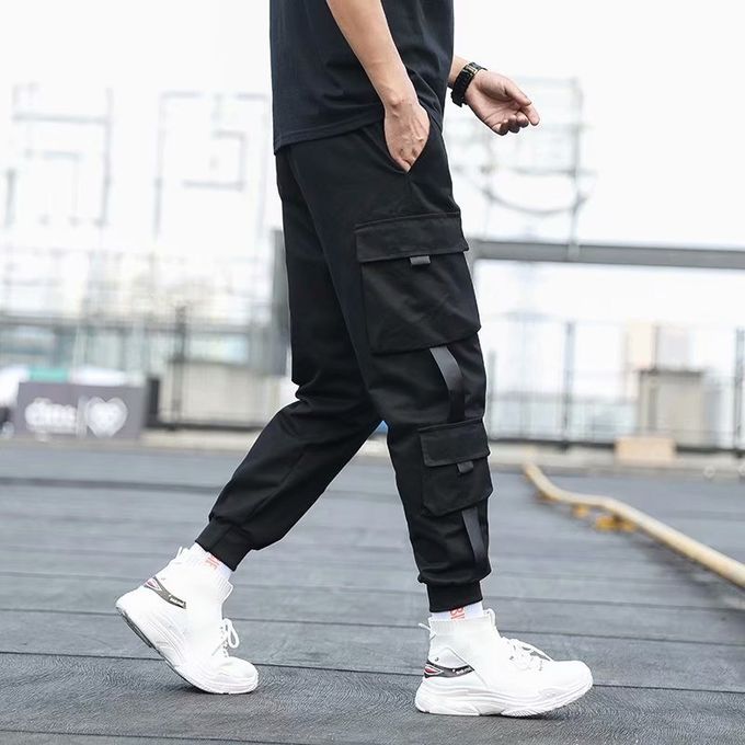 Fashion Men's Trousers Overalls Multi-pocket Cargo Sweatpants