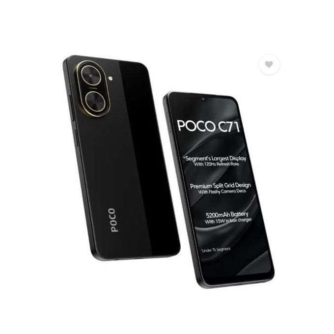 POCO C71 ブラック 4GB RAM 128GB ROM POCO C71 4GB RAM 128GB ROM