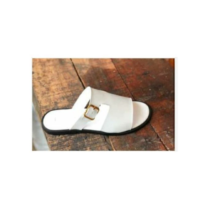 product_image_name-Cornel-Mens White Pam With Buckle-1
