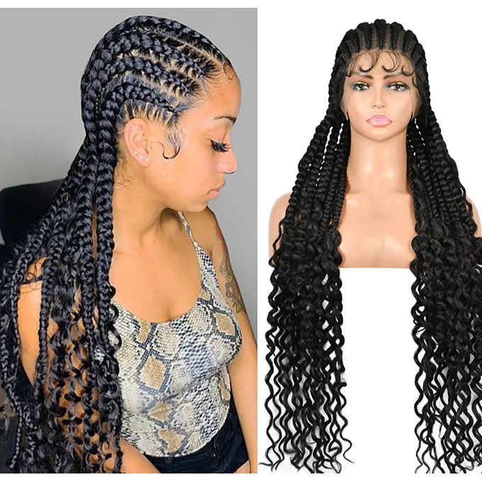 Goddess braid wig, Goddess braided wig, Box braid wig, Custom braid wi –  Afrothrone