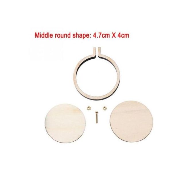 Mini Wood Embroidery Hoop Pendant Laser Cut Embroidery Frame Tiny