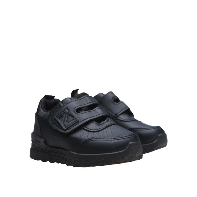 Fashion Unisex Boys School Shoe - Black 