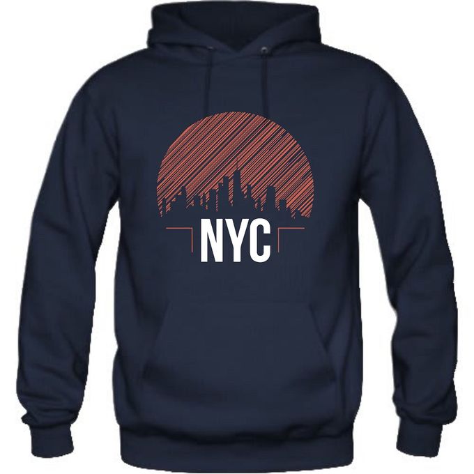 Danami NYC Printed Hoodie- Navy Blue | Jumia Nigeria