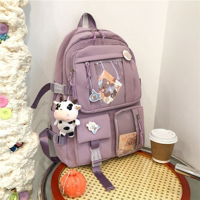 Generic Muti-Pocket Women Backpack 