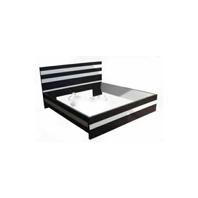 White and black sales bed frame