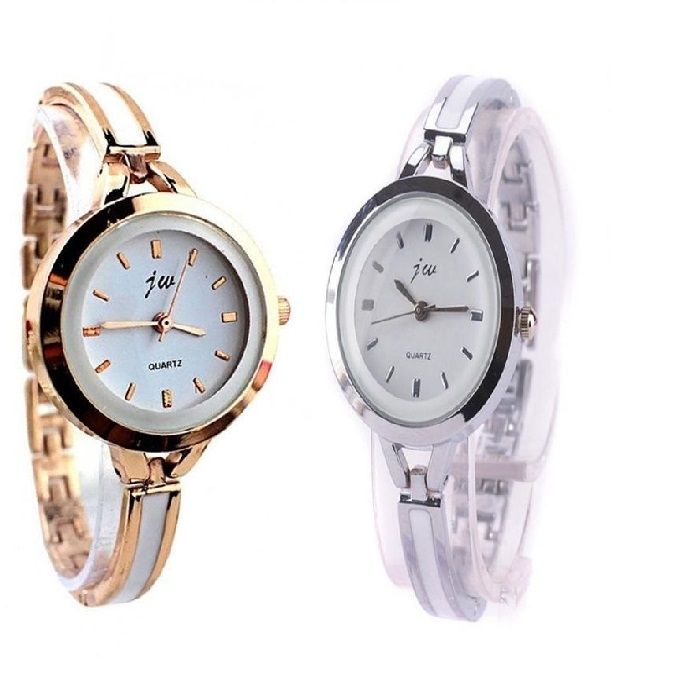 J W 2 In 1 Tiny Bracelet Fitted Ladies Watch Silver And Rose Gold Colour Jumia Nigeria