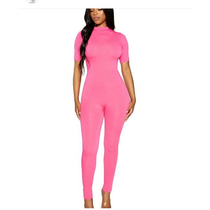 product_image_name-Fashion-Sweet Sexy Pink Jump Suit-1