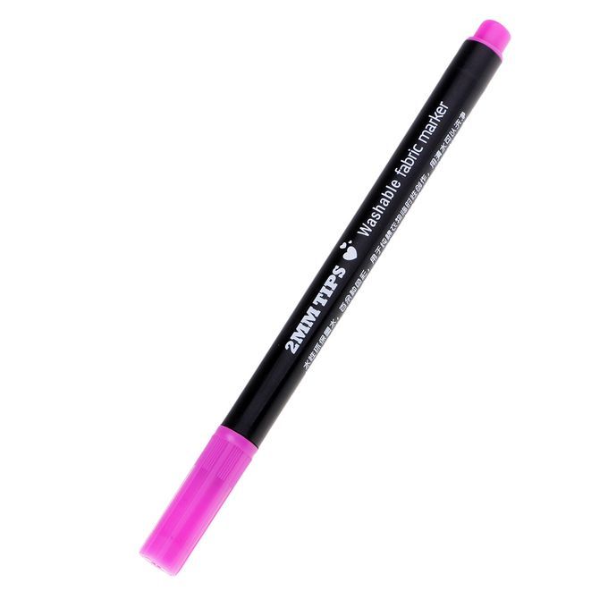 Generic Washable Fabric Pen Marker Textile Clothes Shoes DIY Craft Pink