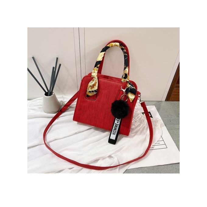 product_image_name-Fashion-Leather Ladies Handbag-Red-1