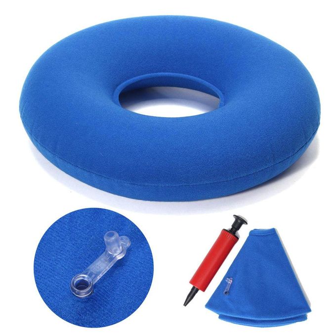 Inflatable Rubber Ring Round Seat Cushion Medical Hemorrhoid Pillow Donut  34cm