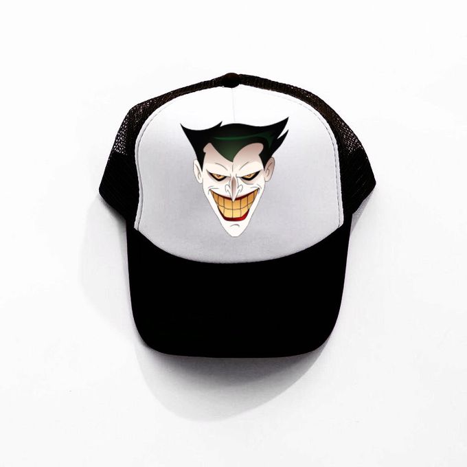 Fashion Joker Face Trucker Hat (black 