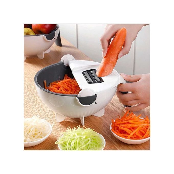 product_image_name-Generic-9 In1 Wet Basket Vegetables Fruits Slicer/Cutter/Drainer-1