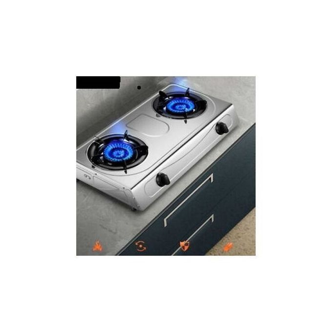 product_image_name-Generic-Table Top Gas Cooker With 2 Burners Automatic - Stainless-1